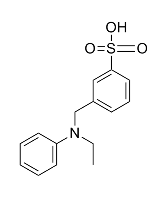 N-ethyl-N-benzylaniline-3'-sulfonic acid (EBASA)